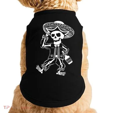 Drunk Mariachi Skeleton Doggie Tank