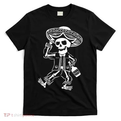 Drunk Mariachi Skeleton T-Shirt
