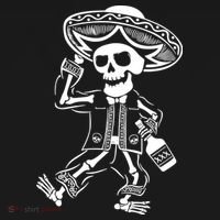Drunk Mariachi Skeleton Pajama Set thumb 2