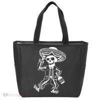Drunk Mariachi Skeleton Tote Bag thumb 0