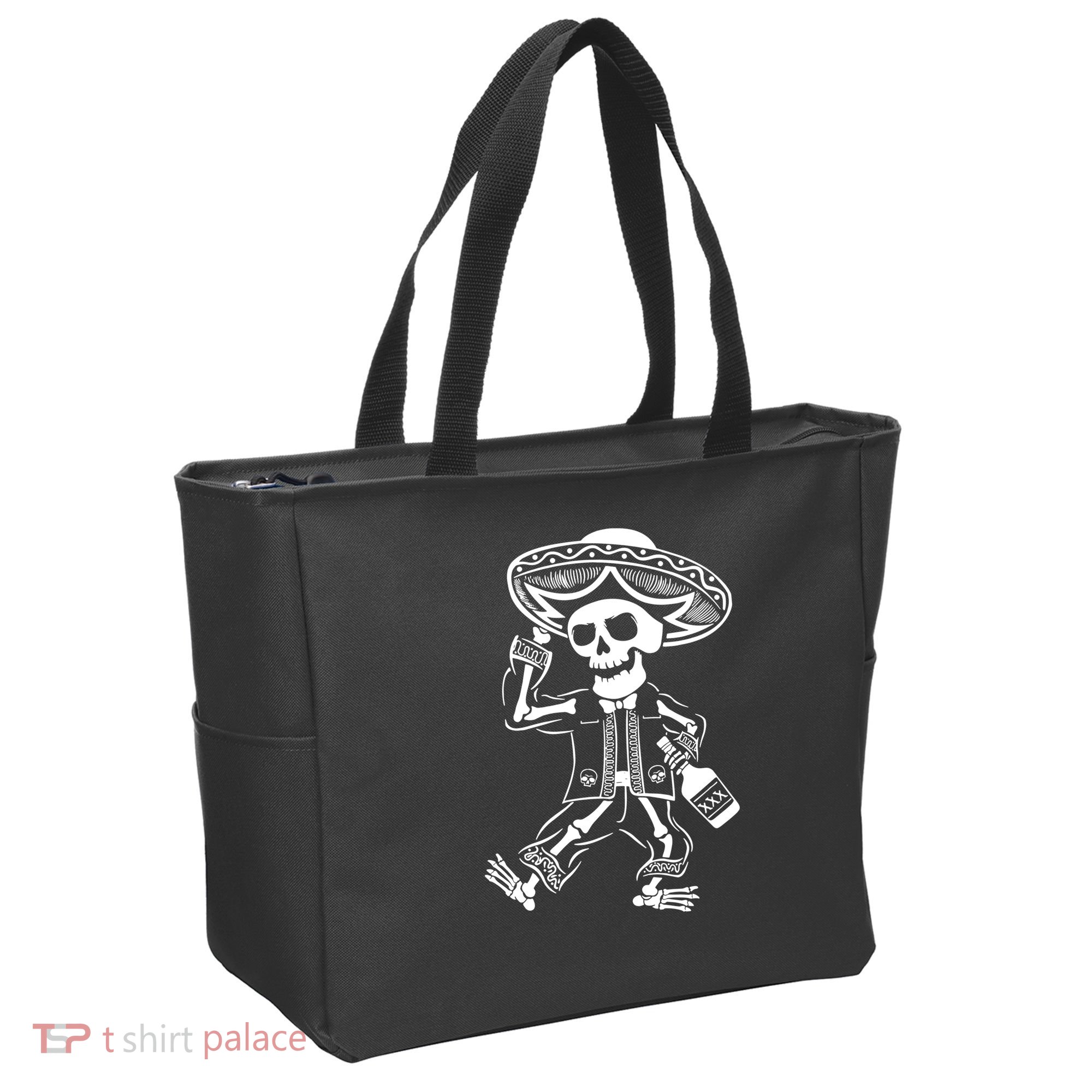 Drunk Mariachi Skeleton Tote Bag