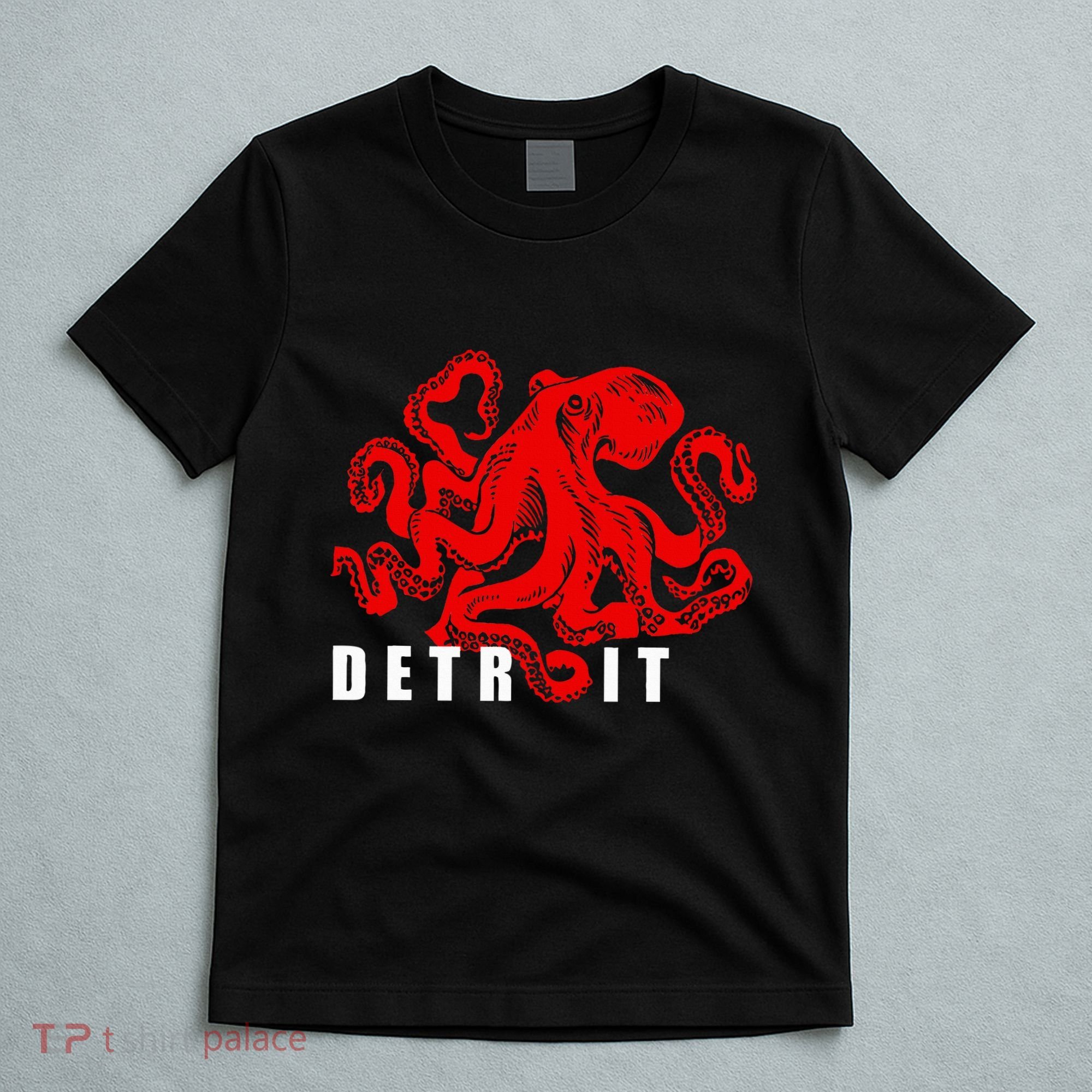 Detroit Michigan Souvenir Octopus Kraken Detroit T-Shirt