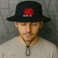 Detroit Michigan Souvenir Octopus Kraken Detroit Bucket Hat thumb 2