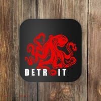 Detroit Michigan Souvenir Octopus Kraken Detroit Coaster thumb 0