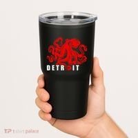 Detroit Michigan Souvenir Octopus Kraken Detroit Tumbler thumb 2