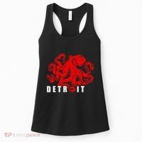 Detroit Michigan Souvenir Octopus Kraken Detroit Women's Tank Top thumb 0