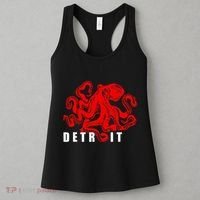 Detroit Michigan Souvenir Octopus Kraken Detroit Women's Tank Top thumb 3