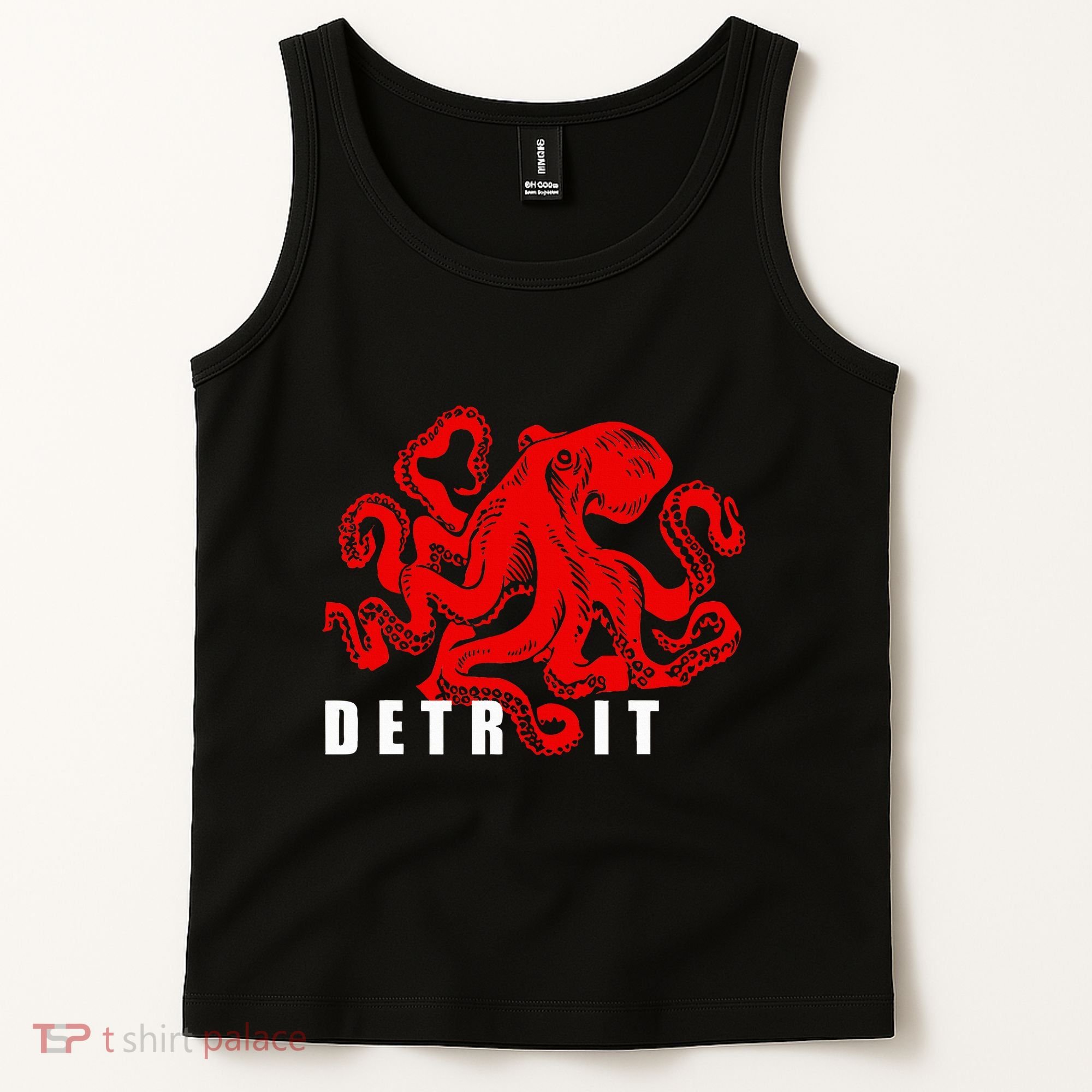 Detroit Michigan Souvenir Octopus Kraken Detroit Tank Top