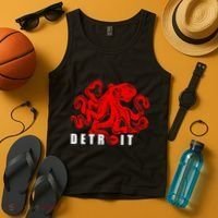 Detroit Michigan Souvenir Octopus Kraken Detroit Tank Top thumb 4