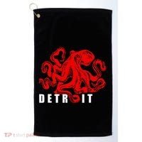 Detroit Michigan Souvenir Octopus Kraken Detroit Golf Towel thumb 0