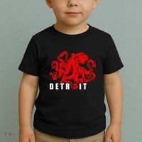 Detroit Michigan Souvenir Octopus Kraken Detroit Toddler T-Shirt thumb 2