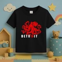 Detroit Michigan Souvenir Octopus Kraken Detroit Toddler T-Shirt thumb 3
