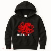 Detroit Michigan Souvenir Octopus Kraken Detroit Kids Hoodie thumb 0