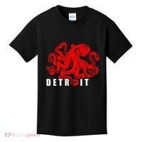 Detroit Michigan Souvenir Octopus Kraken Detroit Kids T-Shirt thumb 0