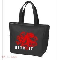 Detroit Michigan Souvenir Octopus Kraken Detroit Tote Bag thumb 3