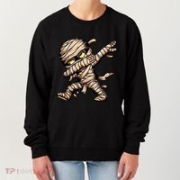 Dabbing Mummy Spooky Dab Dancing Halloween Cool Gift Women's Sweatshirt thumb 0