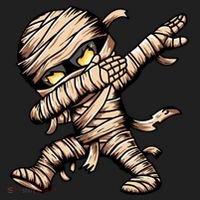 Dabbing Mummy Spooky Dab Dancing Halloween Cool Gift Women's Sweatshirt thumb 2