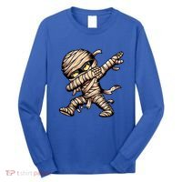 Dabbing Mummy Spooky Dab Dancing Halloween Cool Gift Long Sleeve Shirt thumb 0