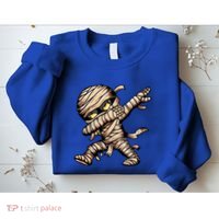 Dabbing Mummy Spooky Dab Dancing Halloween Cool Gift Sweatshirt thumb 2