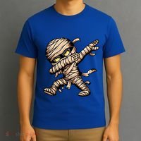 Dabbing Mummy Spooky Dab Dancing Halloween Cool Gift T-Shirt thumb 3