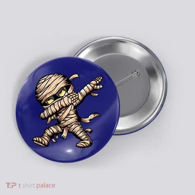 Dabbing Mummy Spooky Dab Dancing Halloween Cool Gift Button