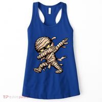 Dabbing Mummy Spooky Dab Dancing Halloween Cool Gift Women's Tank Top thumb 0