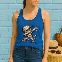 Dabbing Mummy Spooky Dab Dancing Halloween Cool Gift Women's Tank Top thumb 2