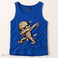 Dabbing Mummy Spooky Dab Dancing Halloween Cool Gift Tank Top thumb 2