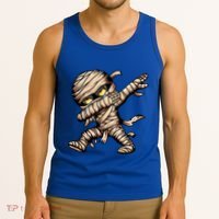Dabbing Mummy Spooky Dab Dancing Halloween Cool Gift Tank Top thumb 3