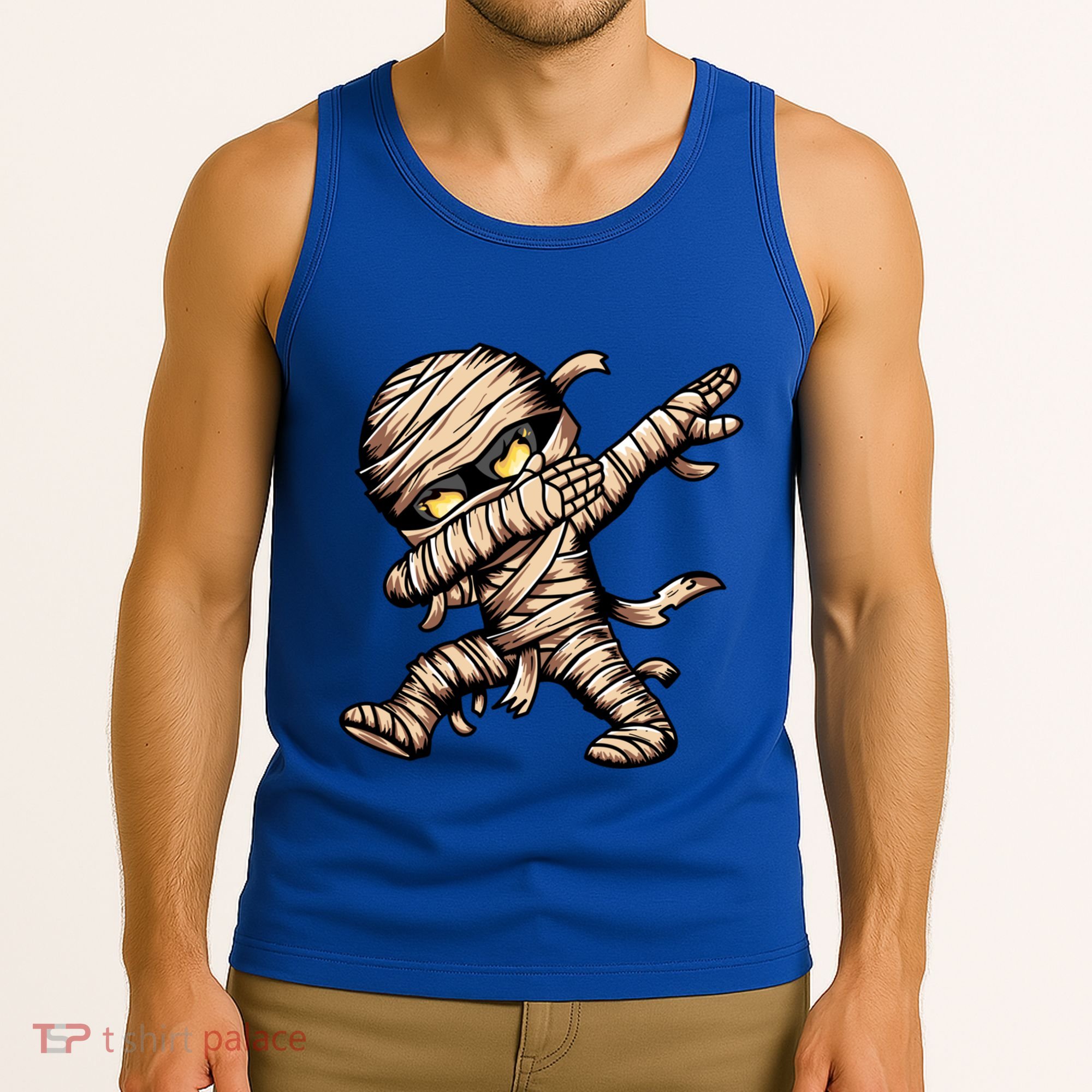 Dabbing Mummy Spooky Dab Dancing Halloween Cool Gift Tank Top