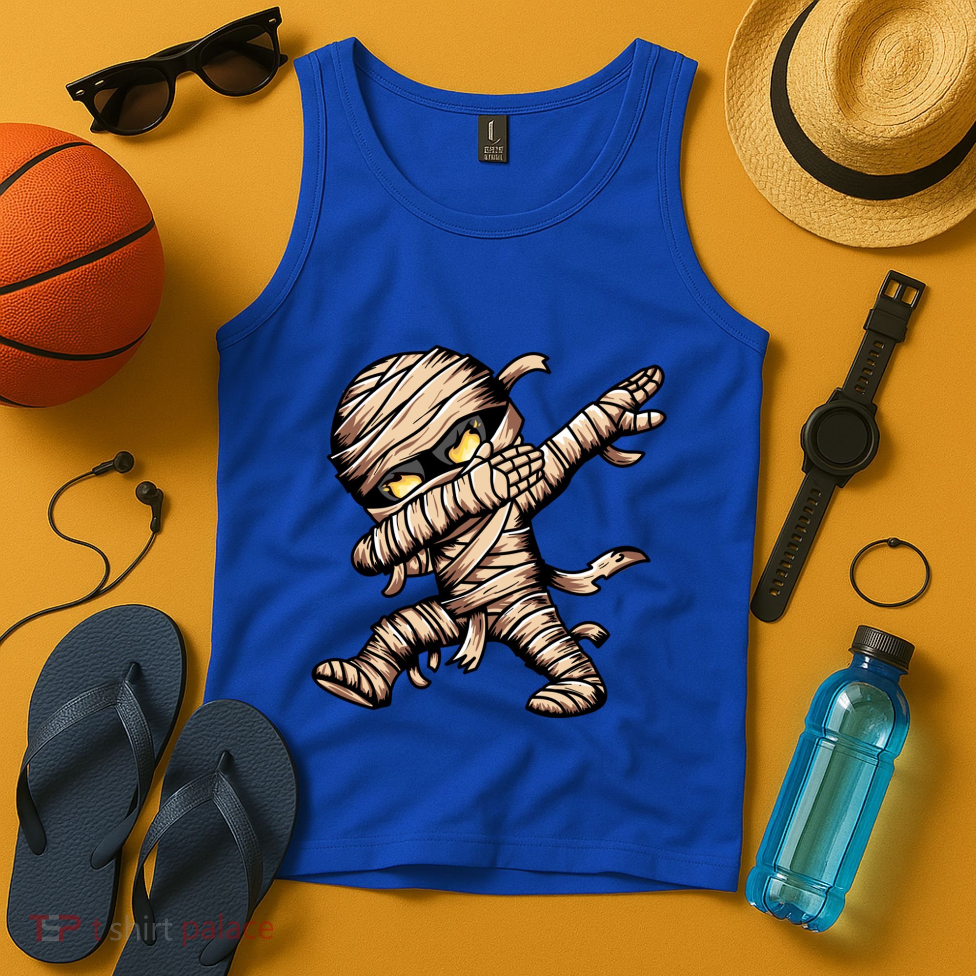 Dabbing Mummy Spooky Dab Dancing Halloween Cool Gift Tank Top
