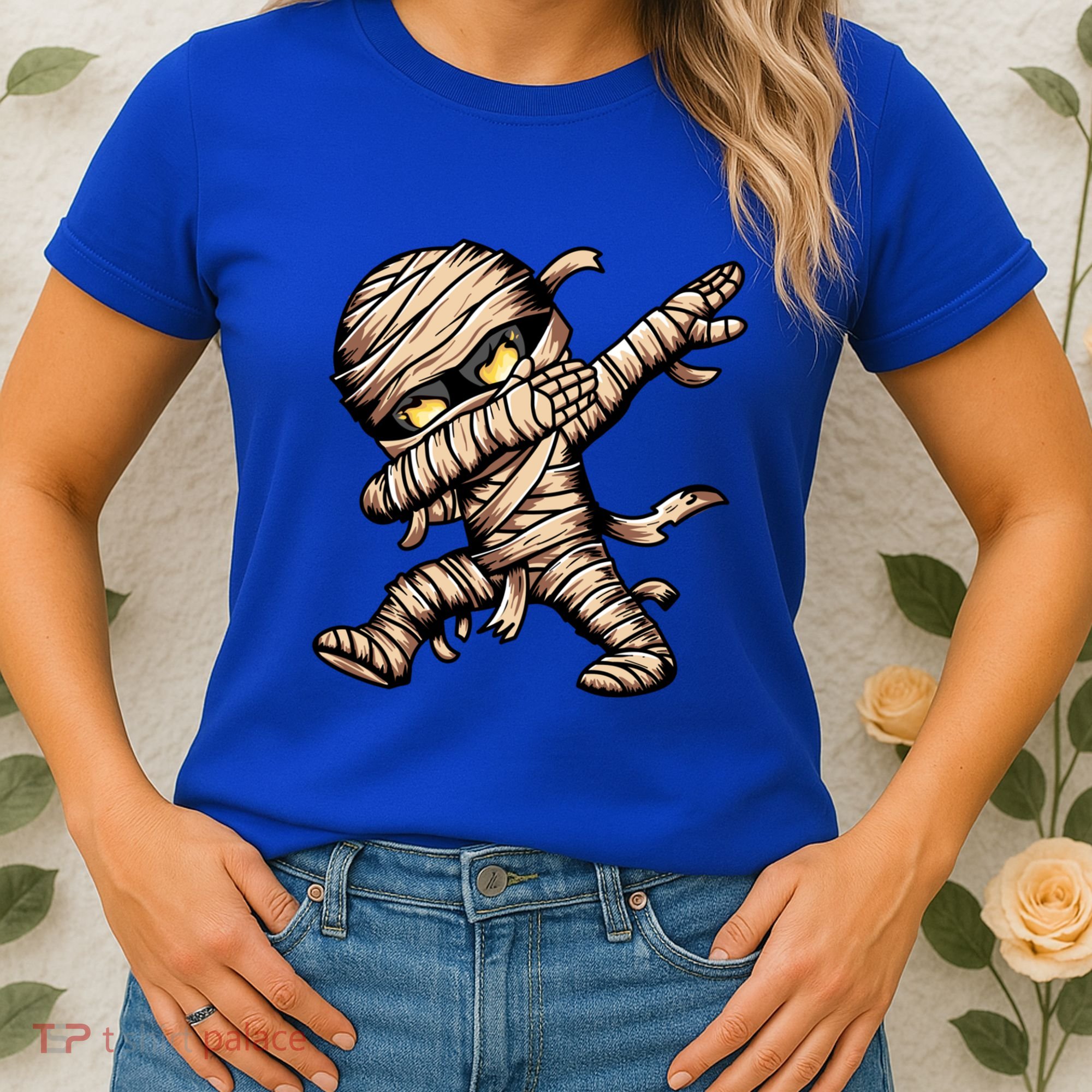 Dabbing Mummy Spooky Dab Dancing Halloween Cool Gift Women's T-Shirt