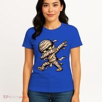 Dabbing Mummy Spooky Dab Dancing Halloween Cool Gift Women's T-Shirt thumb 4