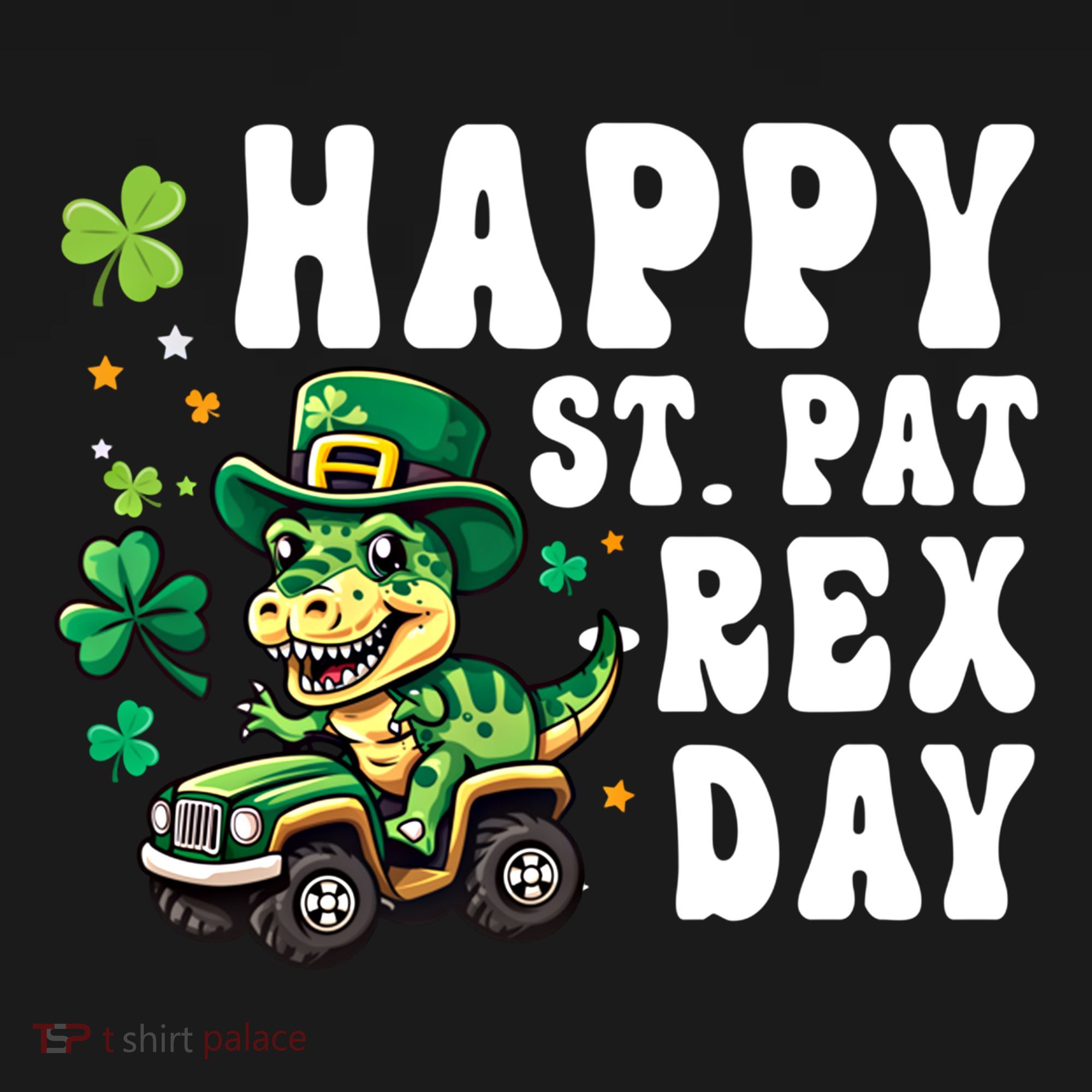 Dino Monster Truck Happy St Pat Rex Day St Patricks Day Cool Gift Apron