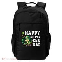 Dino Monster Truck Happy St Pat Rex Day St Patricks Day Cool Gift Backpack thumb 0