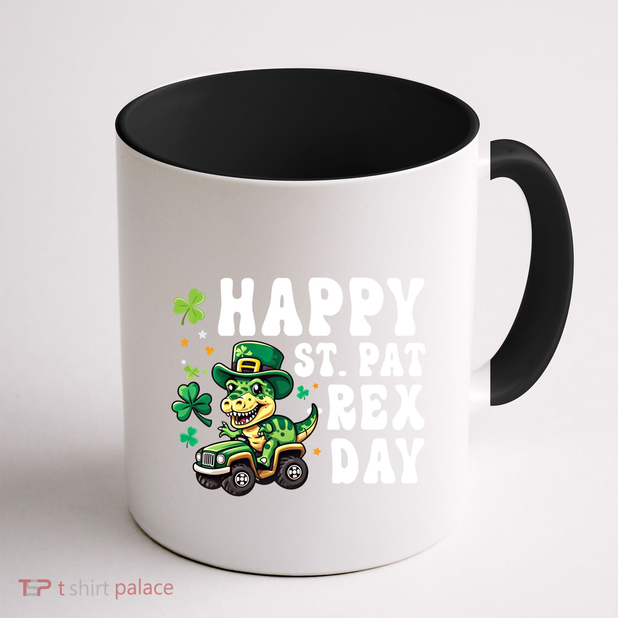 Dino Monster Truck Happy St Pat Rex Day St Patricks Day Cool Gift Coffee Mug