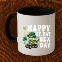 Dino Monster Truck Happy St Pat Rex Day St Patricks Day Cool Gift Coffee Mug thumb 2
