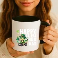 Dino Monster Truck Happy St Pat Rex Day St Patricks Day Cool Gift Coffee Mug thumb 3
