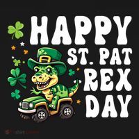 Dino Monster Truck Happy St Pat Rex Day St Patricks Day Cool Gift Women's Hoodie thumb 2