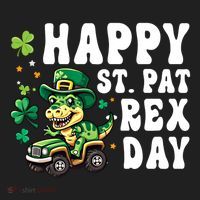 Dino Monster Truck Happy St Pat Rex Day St Patricks Day Cool Gift Tumbler thumb 3