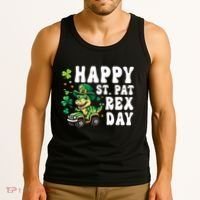 Dino Monster Truck Happy St Pat Rex Day St Patricks Day Cool Gift Tank Top thumb 3