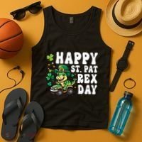 Dino Monster Truck Happy St Pat Rex Day St Patricks Day Cool Gift Tank Top thumb 4