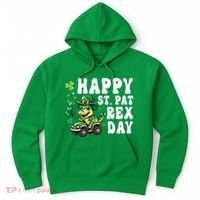 Dino Monster Truck Happy St Pat Rex Day St Patricks Day Cool Gift Hoodie thumb 0