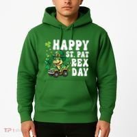 Dino Monster Truck Happy St Pat Rex Day St Patricks Day Cool Gift Hoodie thumb 2