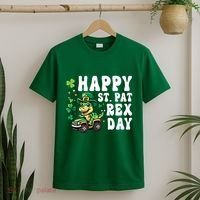 Dino Monster Truck Happy St Pat Rex Day St Patricks Day Cool Gift T-Shirt thumb 2