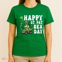 Dino Monster Truck Happy St Pat Rex Day St Patricks Day Cool Gift T-Shirt thumb 4