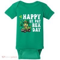 Dino Monster Truck Happy St Pat Rex Day St Patricks Day Cool Gift Baby Bodysuit thumb 0