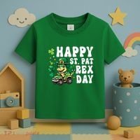 Dino Monster Truck Happy St Pat Rex Day St Patricks Day Cool Gift Toddler T-Shirt thumb 3