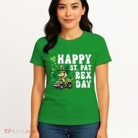 Dino Monster Truck Happy St Pat Rex Day St Patricks Day Cool Gift Women's T-Shirt thumb 4