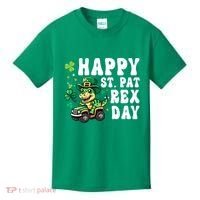 Dino Monster Truck Happy St Pat Rex Day St Patricks Day Cool Gift Kids T-Shirt thumb 0